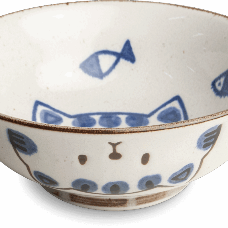 Cat & Fish Ramen Bowl