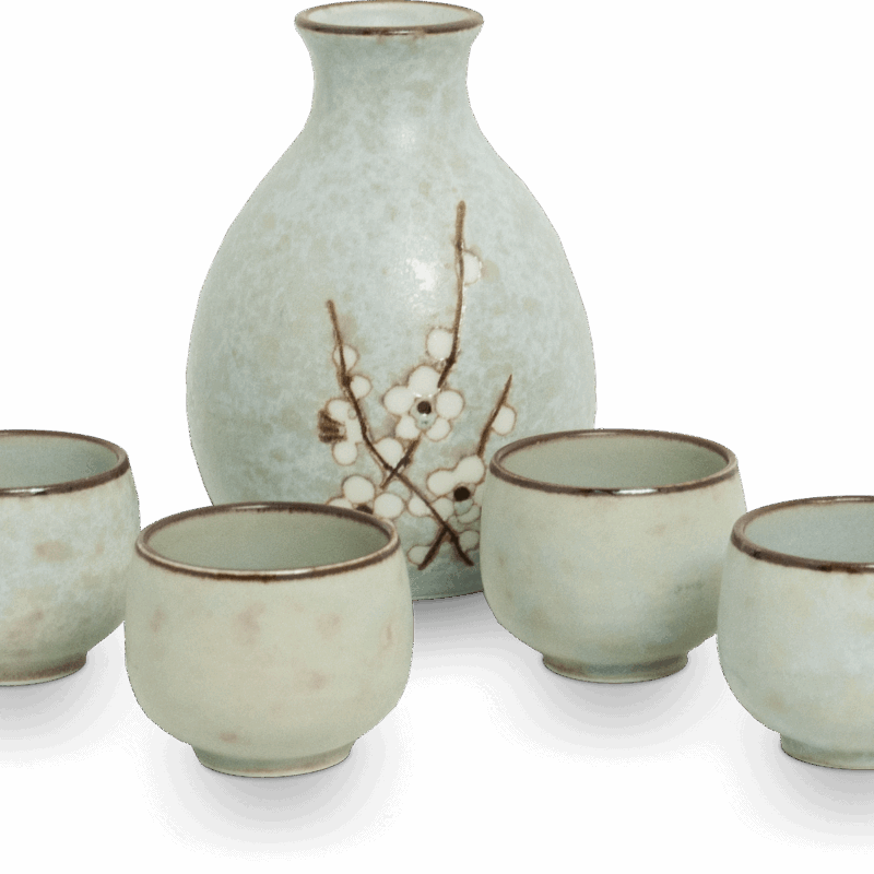 Hana Green sake set