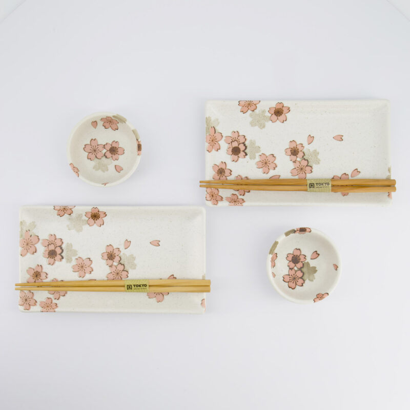 Sakura Sushi Set White