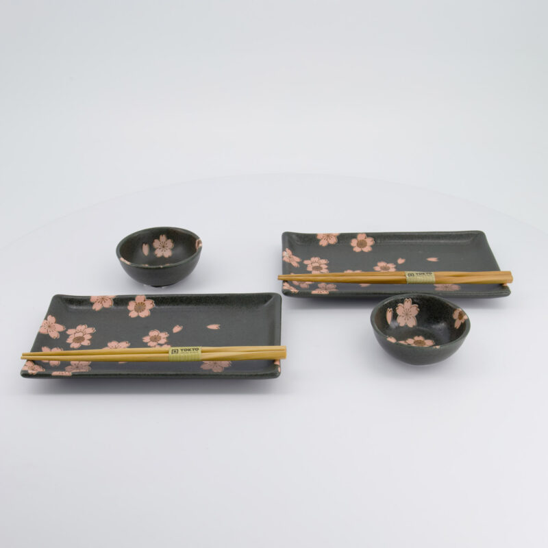 Sakura Sushi Set Black
