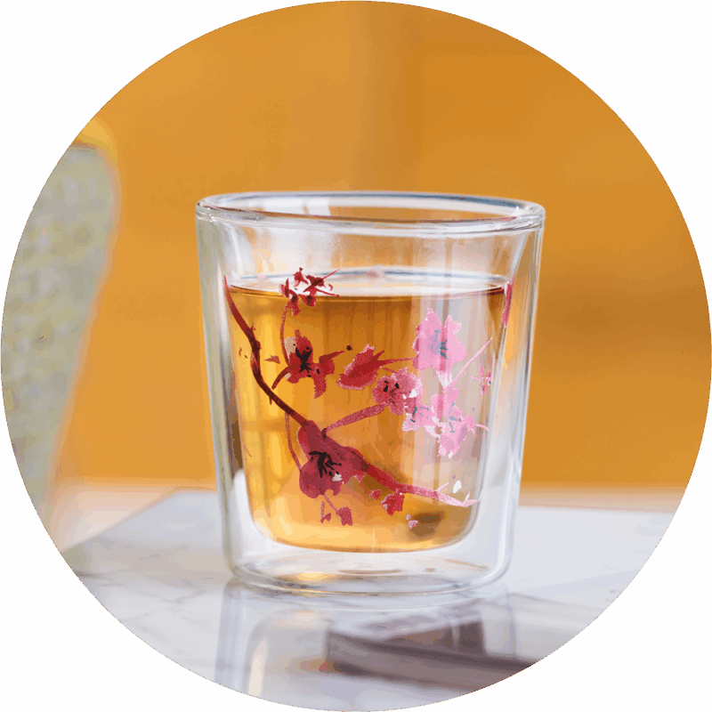 Eigenart Double-Walled Drinking Glass Cherry Blossom