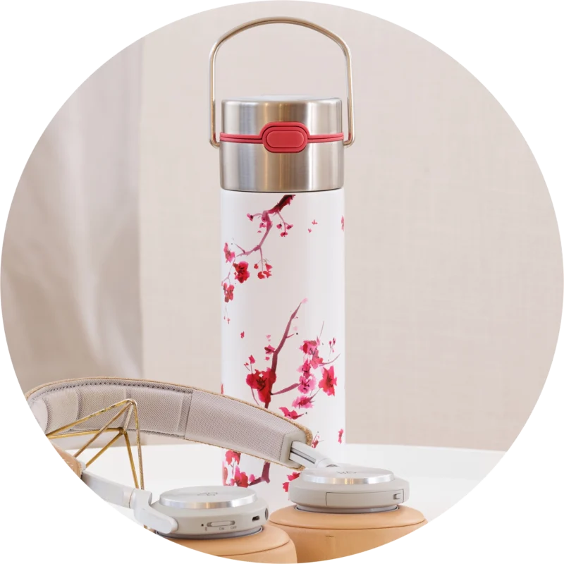 Tea Thermo bottel Leeza Cherry Blossom